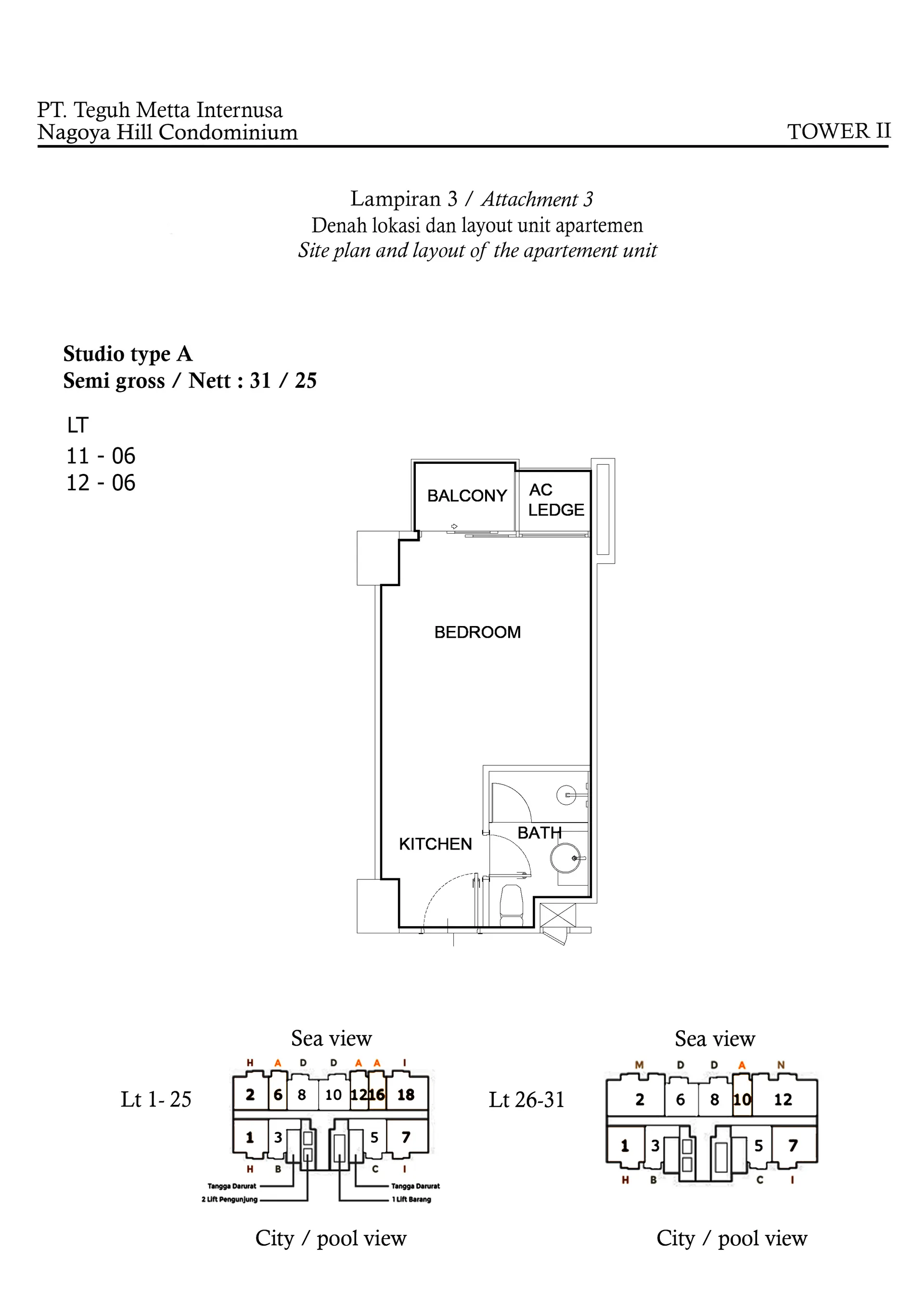 Studio Collection Floor Plan